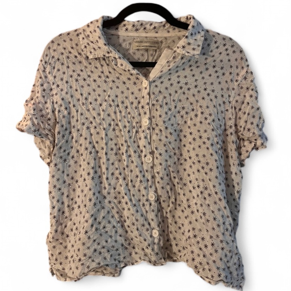 Urban Outfitters Black Star Print Shirt